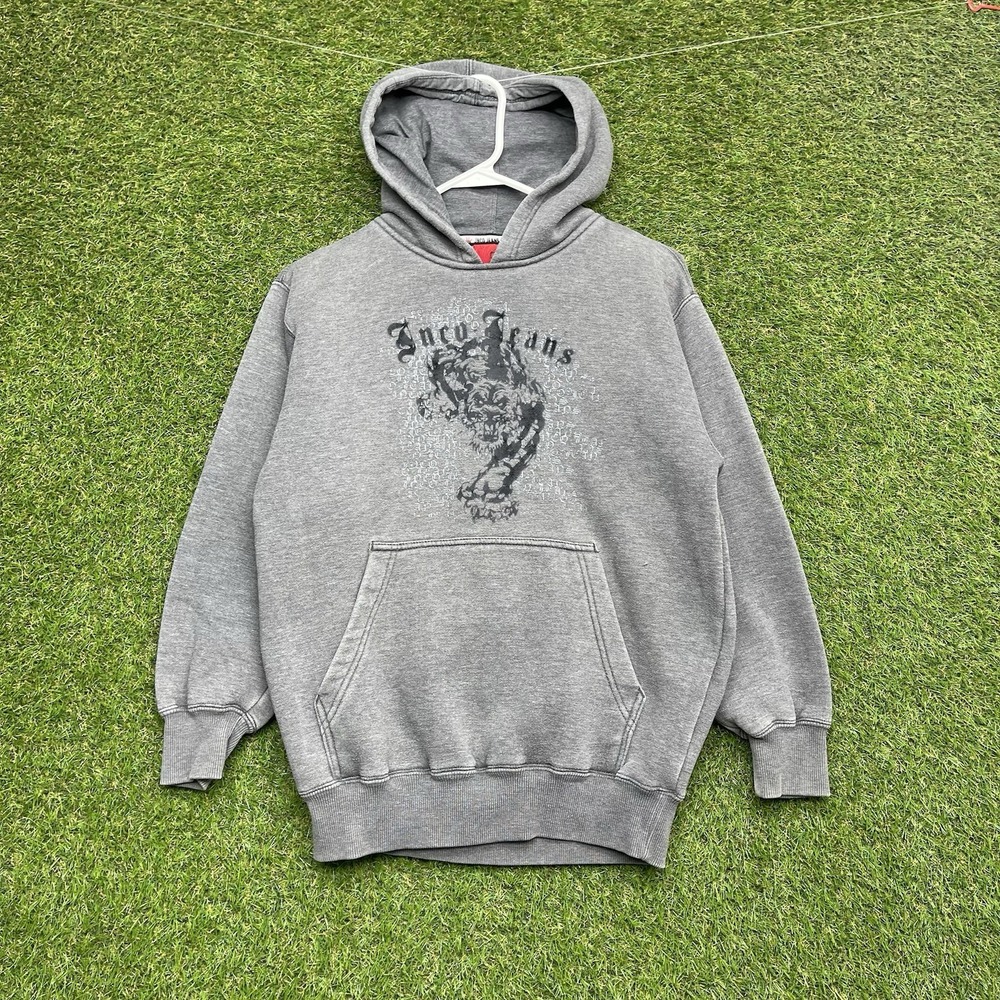 Vintage Jnco Jeans Hoodie Mens XS Slim Kids Small Tiger Grunge 90s Y2K 2000s